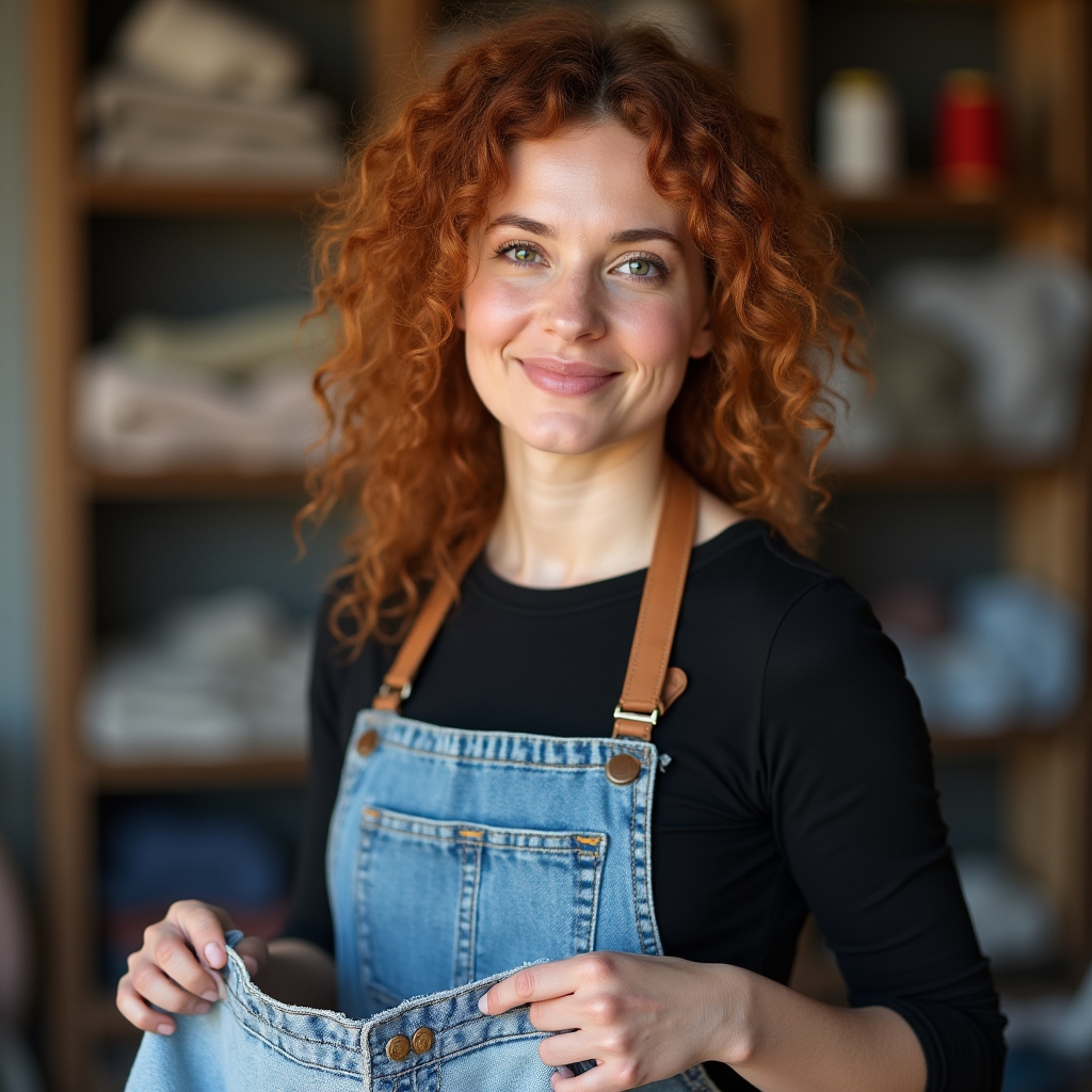 Porträt von Sina Kowalski, Fachfrau für Upcycling und Materialkunde